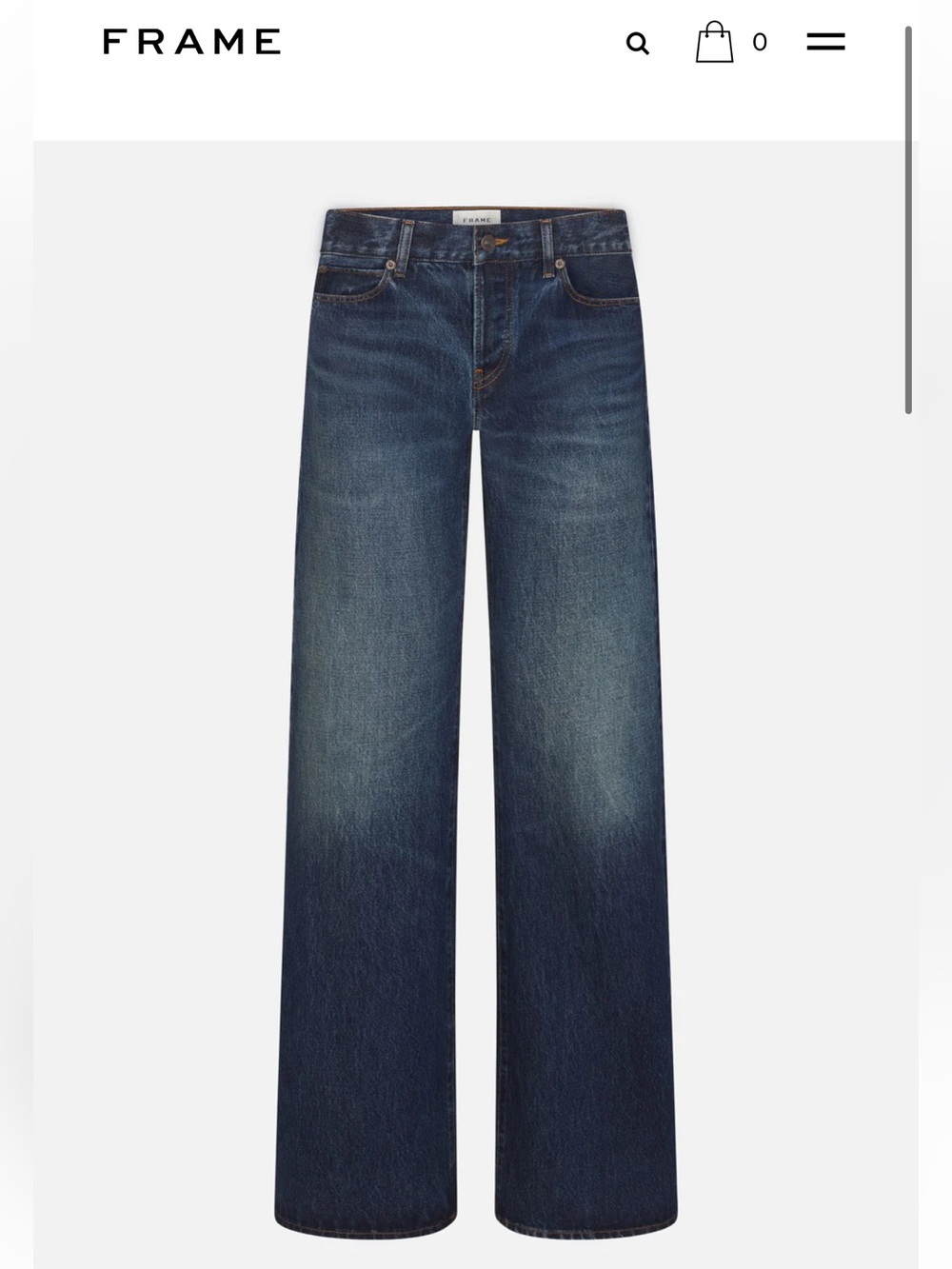 FRAME The Gray Low Rise Denim Shade Tolerate Size 26, inseam 31”